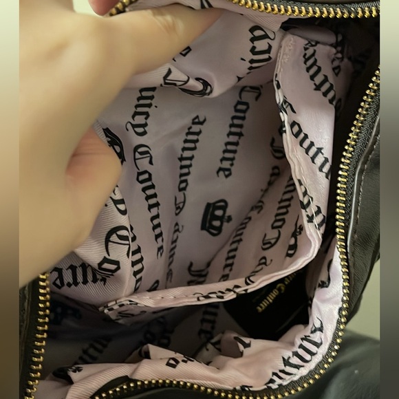 Juicy Couture Dark Brown Shoulder Bag with Gold Accents - Picture 5 of 6